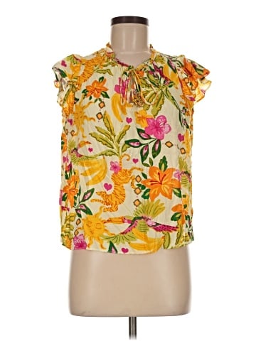 Rose + Olive Sleeveless Blouse (view 1)