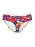 Ocean Blue Floral White Swimsuit Bottoms Size L - photo 1