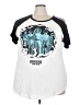 Torrid Silver Short Sleeve T-Shirt Size 3X Plus (3) - photo 1