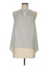 Ann Taylor LOFT 100% Polyester Ivory Sleeveless Blouse Size M - photo 1