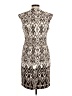 Emma & Michele Animal Print Silver Cocktail Dress Size 6 - photo 2