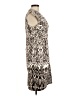 Emma & Michele Animal Print Silver Cocktail Dress Size 6 - photo 4