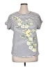 Truself 100% Cotton Gray Short Sleeve Top Size 1X - photo 1