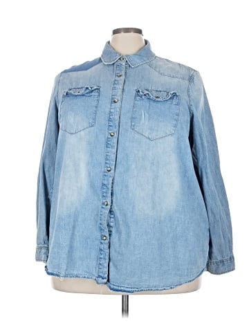 Lane Bryant Long Sleeve Button-Down Shirt (view 1)