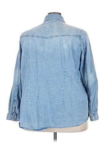 Lane Bryant Long Sleeve Button-Down Shirt (view 2)