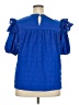 Jess Lea 100% Polyester Blue Short Sleeve Blouse Size XXL - photo 2