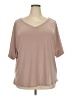 Dear Scarlett Tan Short Sleeve Blouse Size 2X - photo 1