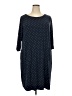 J.Jill Polka Dots Blue Casual Dress Size 2X - photo 1
