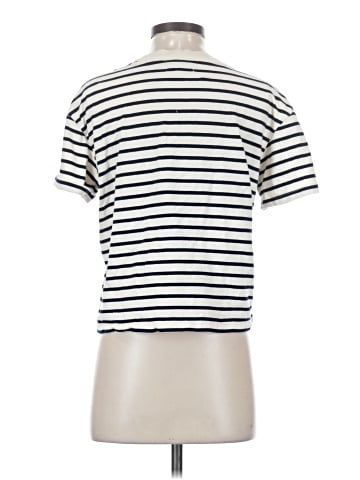 Madewell Easy Crop Tee in Baker Stripe (view 2)