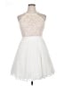 Xscape 100% Nylon Ivory Cocktail Dress Size 14 - photo 1