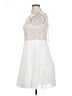 Xscape 100% Nylon Ivory Cocktail Dress Size 14 - photo 5