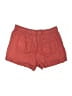 Lou & Grey 100% Linen Solid Red Shorts Size S - photo 2