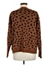 Downeast 100% Acrylic Animal Print Brown Cardigan Size M - photo 2