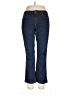 Lands' End Chevron-herringbone Blue Jeans Size 12 - photo 1