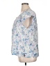 Haven Well Within Floral Tropical Blue Short Sleeve Blouse Size XL - photo 5