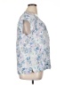 Haven Well Within Floral Tropical Blue Short Sleeve Blouse Size XL - photo 4