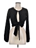 How Very Loved Black Long Sleeve Blouse Size M - photo 1