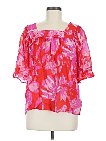 Karen Kane Short Sleeve Blouse (view 1)
