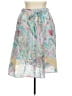 Talbots 100% Cotton Paisley Teal Blue Casual Skirt Size 16 (petite) - photo 1
