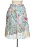 Talbots 100% Cotton Paisley Teal Blue Casual Skirt Size 16 (petite) - photo 2