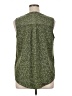Evri 100% Polyester Green Sleeveless Blouse Size 0X - photo 2