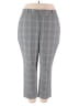 Ava & Viv Plaid Gray Casual Pants Size 20W - photo 1