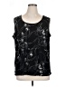 Carolyn Strauss Black Sleeveless Blouse Size 1X - photo 1