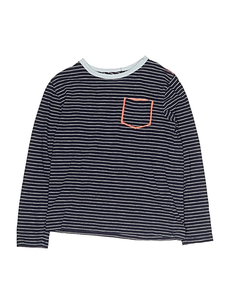 Pre-owned Crewcuts Kids' Long Sleeve T-shirt In Blue