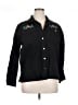 Susan Graver 100% Cotton Black Jacket Size XL - photo 1