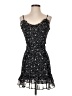 Aqua 100% Polyester Stars Black Cocktail Dress Size S - photo 1