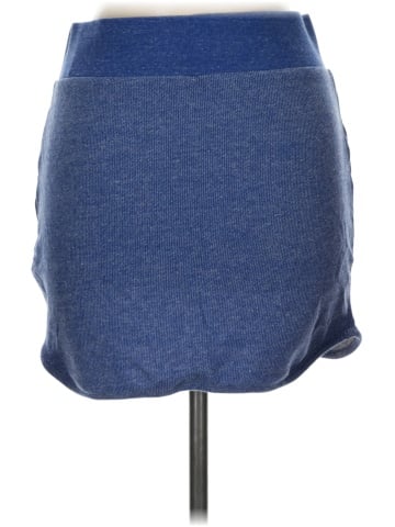 Color Thread Denim Skirt (view 2)