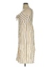 SO 100% Rayon Stripes Gold Casual Dress Size XL - photo 5