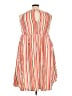 Torrid Stripes Orange Casual Dress Size 3X Plus (3) - photo 2