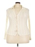 No Comment Ivory Long Sleeve Blouse Size 3X - photo 1