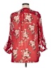 Kut from the Kloth 100% Polyester Red 3/4 Sleeve Blouse Size XL - photo 2