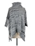 Sweet Romeo 100% Acrylic Gray Poncho Size M - photo 1