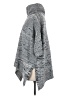 Sweet Romeo 100% Acrylic Gray Poncho Size M - photo 5