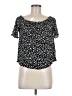 Rewind 100% Rayon Black Short Sleeve Blouse Size M - photo 1