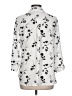 Iz Byer 100% Polyester Floral Ivory 3/4 Sleeve Blouse Size L - photo 2