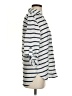 Zara Stripes Ivory 3/4 Sleeve Button-Down Shirt Size S - photo 4