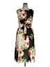Perceptions 100% Polyester Floral Black Casual Dress Size 14 - photo 1