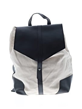 deux lux vegan leather backpack Faux Shoulder Rucksack Travel Book BAG GRAY Charcoal Vegan Backpack Deuxlux Demi Backpack