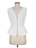 BCBGMAXAZRIA Ivory Sleeveless Blouse Size M - photo 2