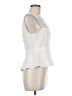 BCBGMAXAZRIA Ivory Sleeveless Blouse Size M - photo 4