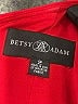 Betsy & Adam Red Cocktail Dress Size 2 - photo 7
