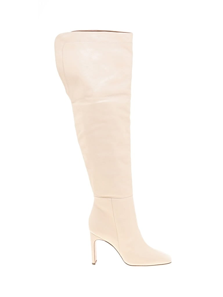 Pre-owned Bcbgmaxazria Boots In Ivory