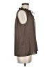 Ann Taylor LOFT 100% Polyester Brown Sleeveless Blouse Size M - photo 4