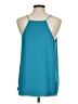 Ann Taylor LOFT 100% Polyester Teal Sleeveless Blouse Size M - photo 2