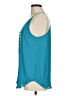 Ann Taylor LOFT 100% Polyester Teal Sleeveless Blouse Size M - photo 5