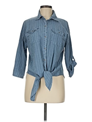 XCVI 3/4 Sleeve Button-Down Shirt (view 1)